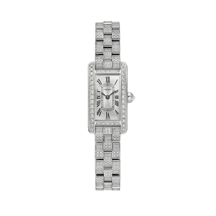 Cartier Tank Américaine Silver White Gold 15.2mm