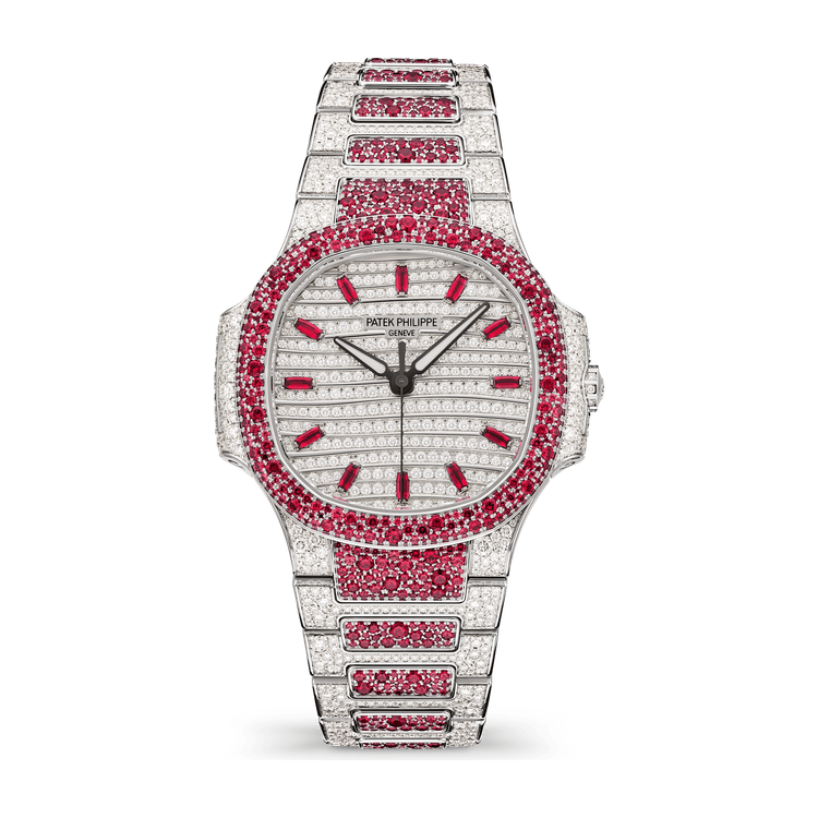 Patek Philippe Nautilus Diamond Pave White Gold 35.2mm