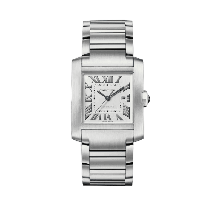 Cartier Tank Française Silver Steel 30.5mm