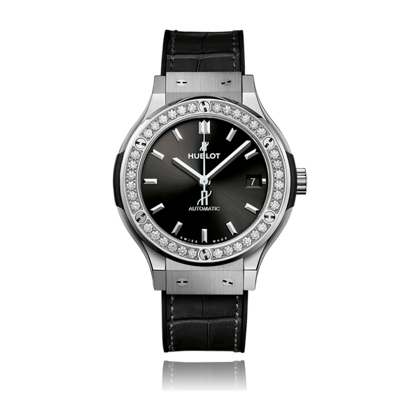 Hublot Classic Fusion Black Titanium Alligator Leather 38mm