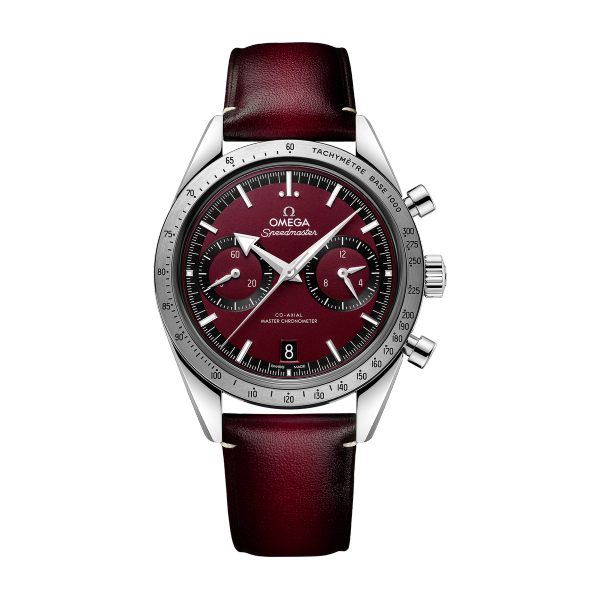 Omega Speedmaster '57 Red Steel Leather 40.5mm
