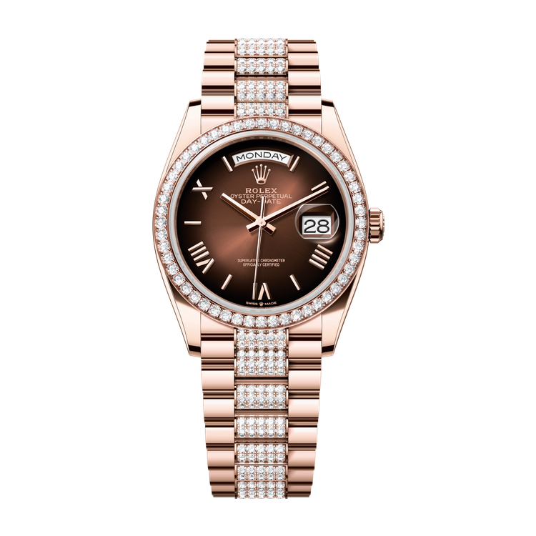 Rolex Day-Date 36 Brown Rose Gold 36mm
