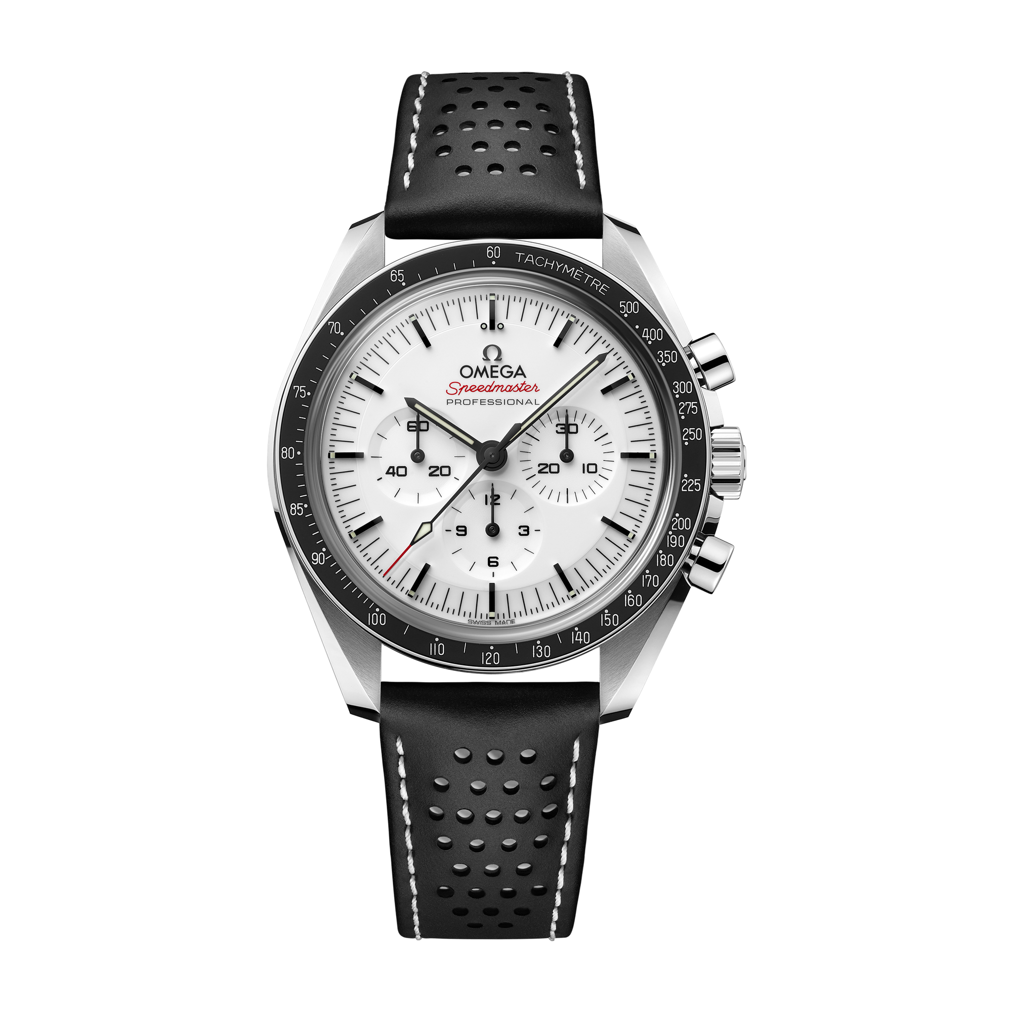 Omega Speedmaster Moonwatch Professional White Steel Leather 42mm