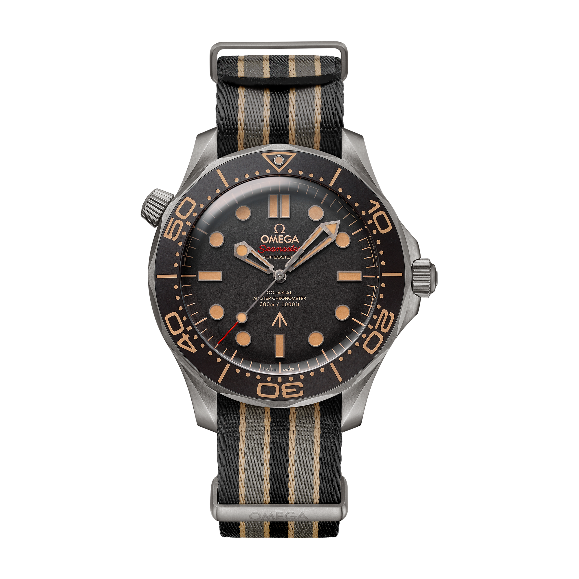 Omega "007 Edition" Seamaster Diver 300M Brown Titanium Fabric 42mm
