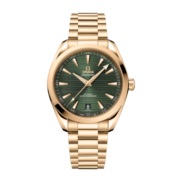 Omega Seamaster Aqua Terra 150M Green Yellow Gold 41mm