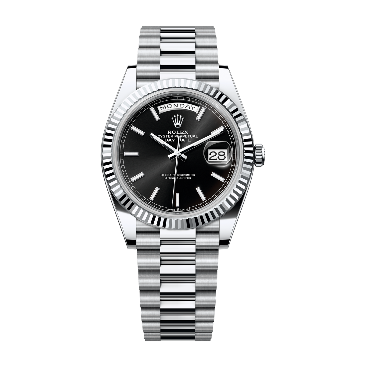 Rolex Day-Date 40 Black Platinum 40mm