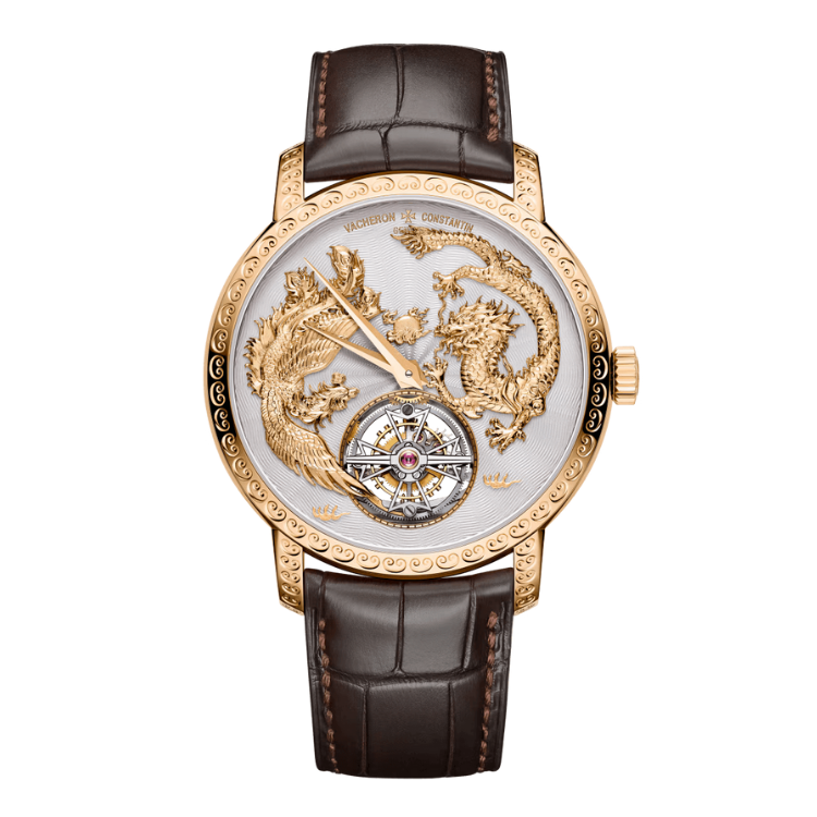Vacheron Constantin Traditionnelle Tourbillon Gold Alligator Leather 41mm