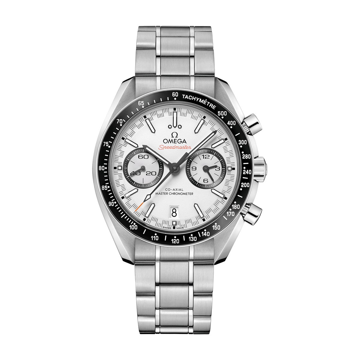 Omega Speedmaster Racing White Steel 44.3mm