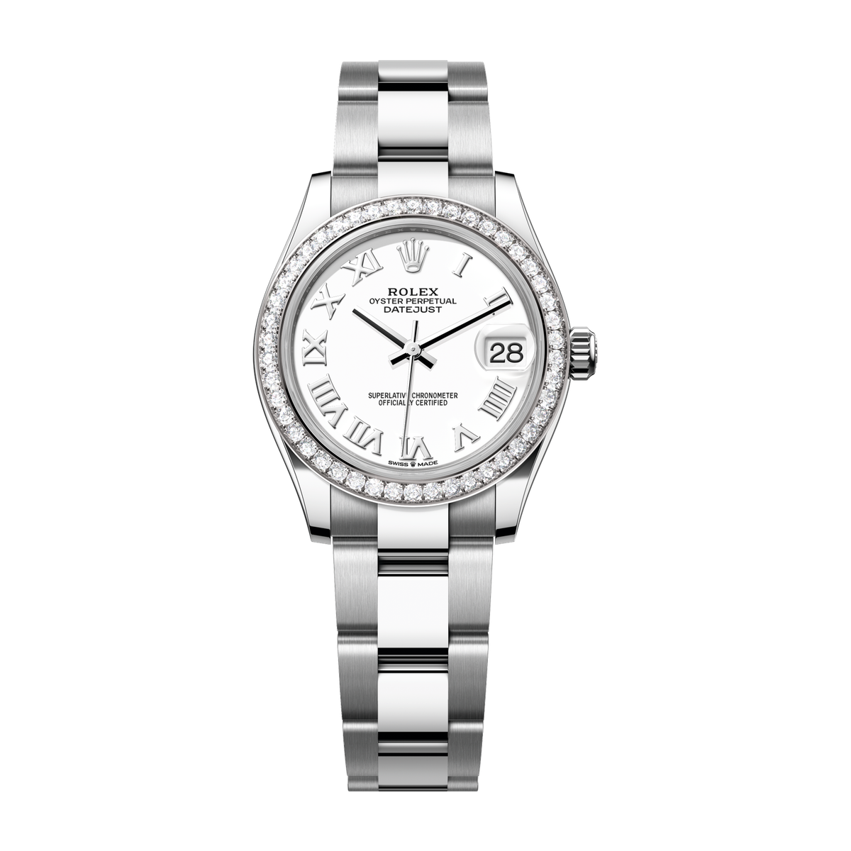 Rolex Datejust 31 White Steel & White Gold 31mm