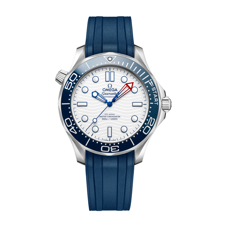 Omega "America's Cup" Seamaster Diver 300M White Steel Rubber 42mm