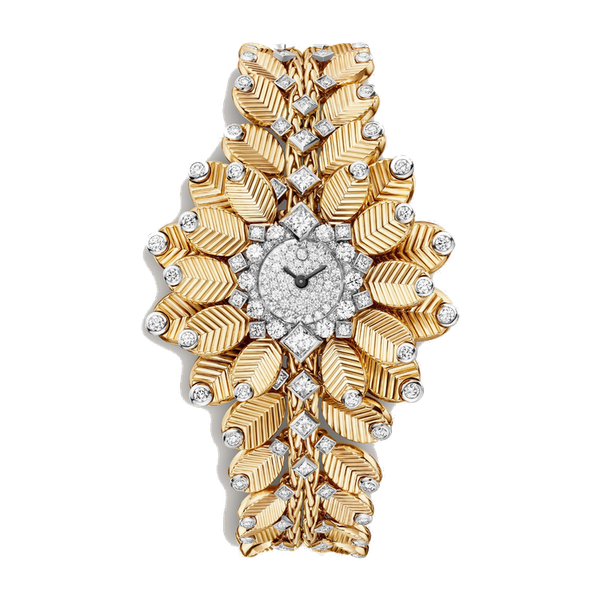 Cartier High Jewelry Grain de Café Diamond Pave Yellow Gold