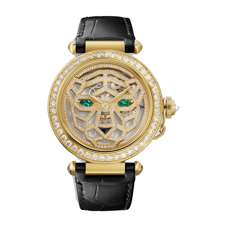 Cartier Panthère Jewelry Gold Yellow Gold Leather 41mm