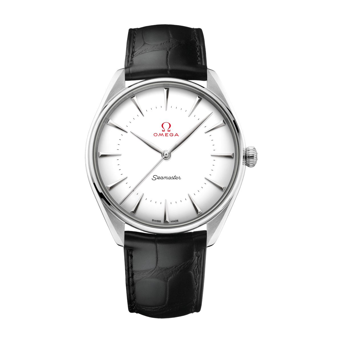 Omega Seamaster White Gold Alligator Leather 39.5mm