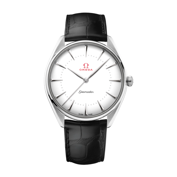 Omega Seamaster White Gold Alligator Leather 39.5mm
