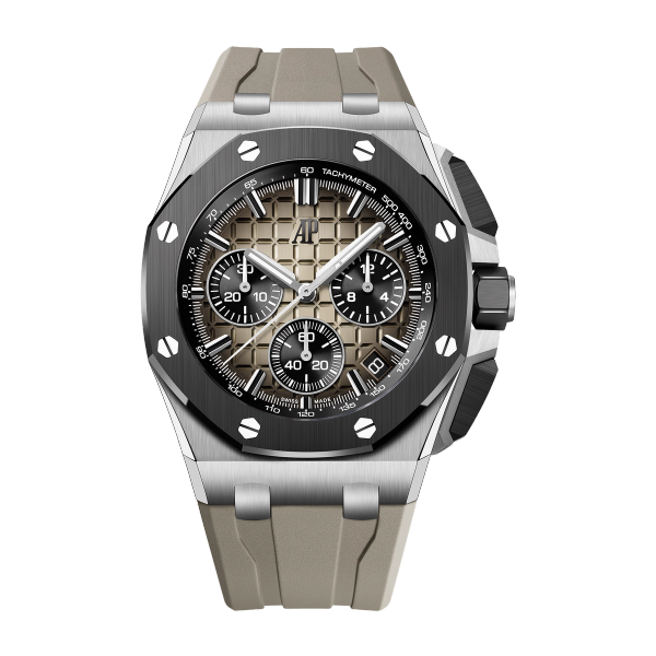 Audemars Piguet Royal Oak Offshore Selfwinding Chronograph Brown Steel Rubber 43mm