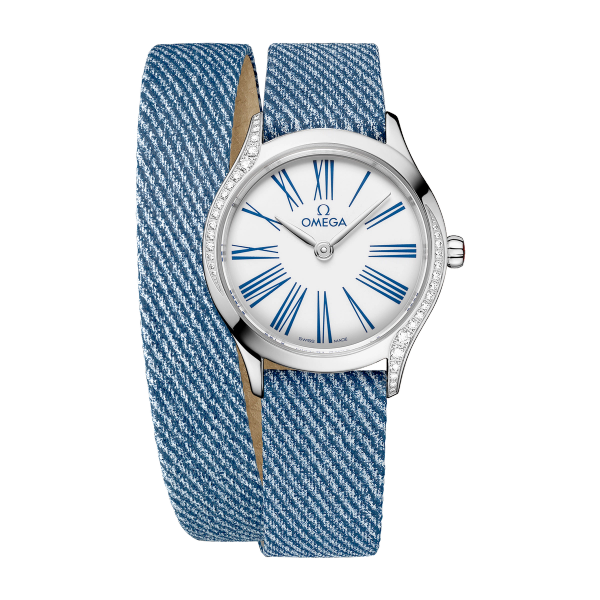 Omega De Ville Mini Trésor White Steel Leather 26mm