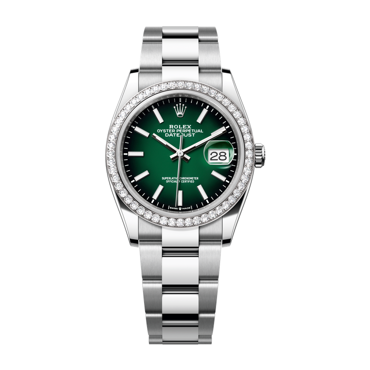 Rolex Datejust 36 Green Two-Tone 36mm