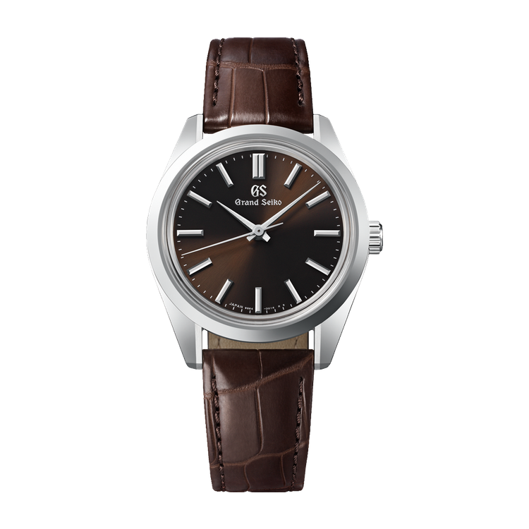 Grand Seiko Heritage 44GS Brown Steel Alligator Leather 36.5mm