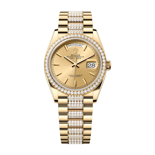 Rolex Day-Date 36 Champagne Yellow Gold 36mm