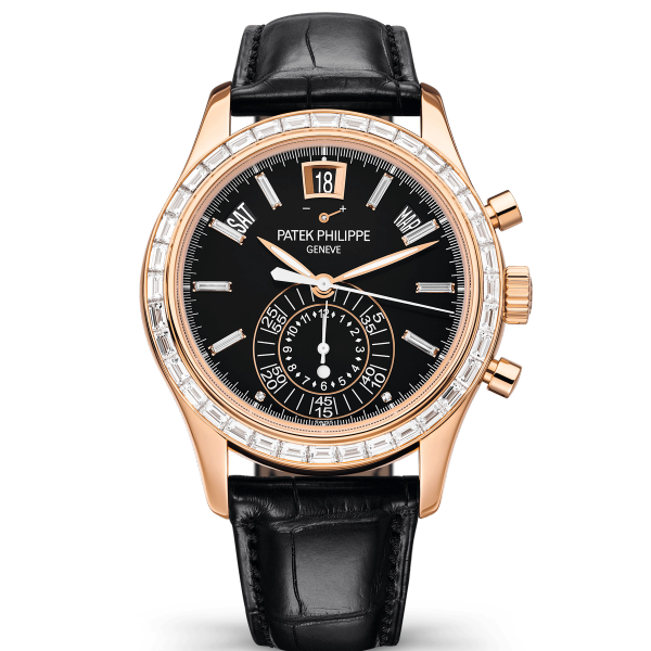 Patek Philippe Complications Black Rose Gold Leather 40mm