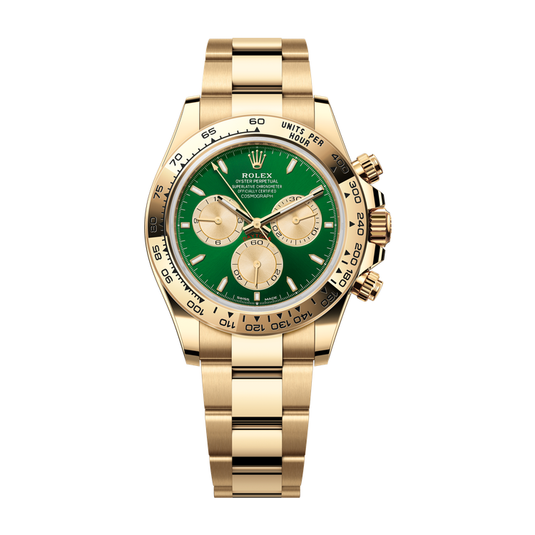 Rolex Cosmograph Daytona Green Yellow Gold 40mm