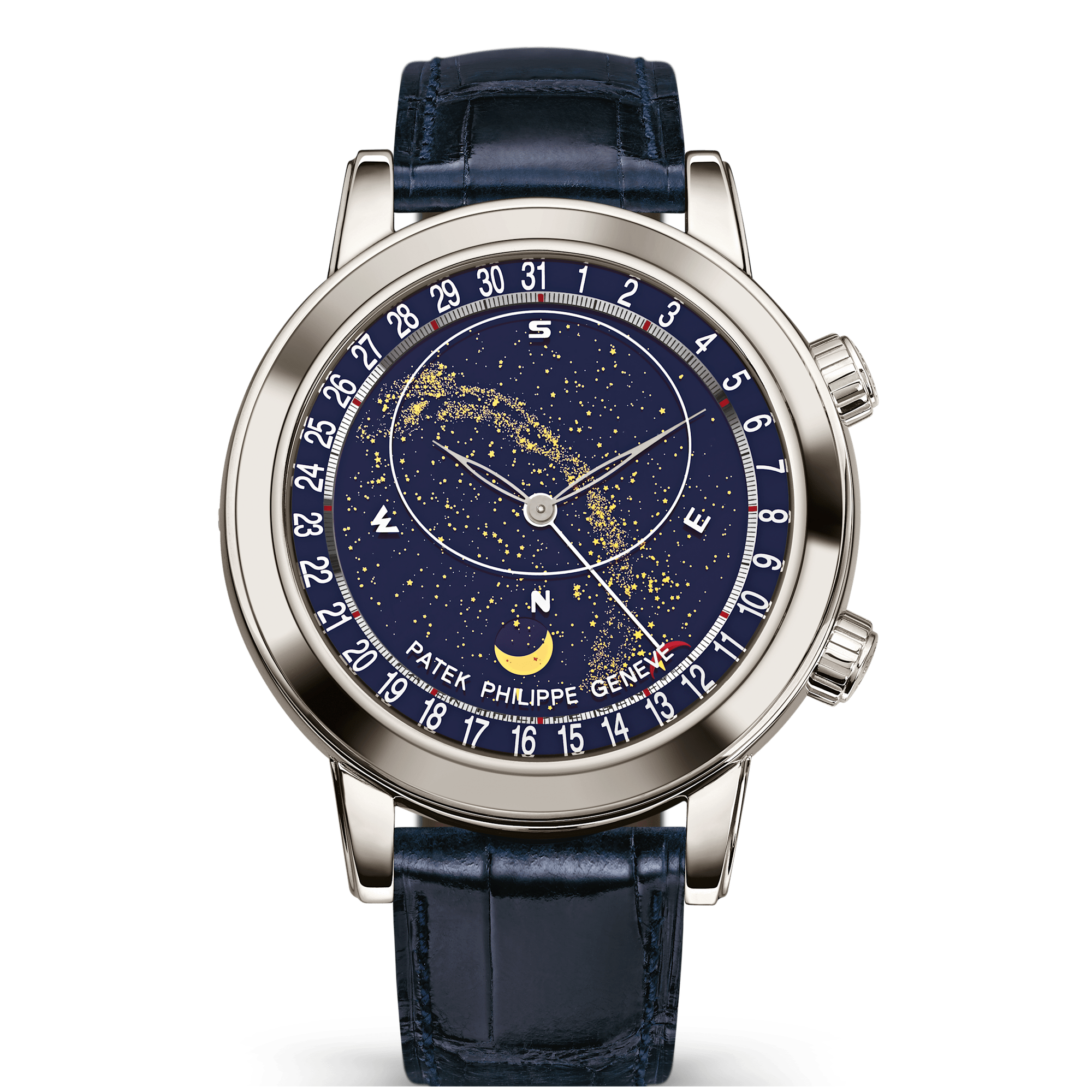 Patek Philippe Grand Complications Blue Platinum Leather 44mm