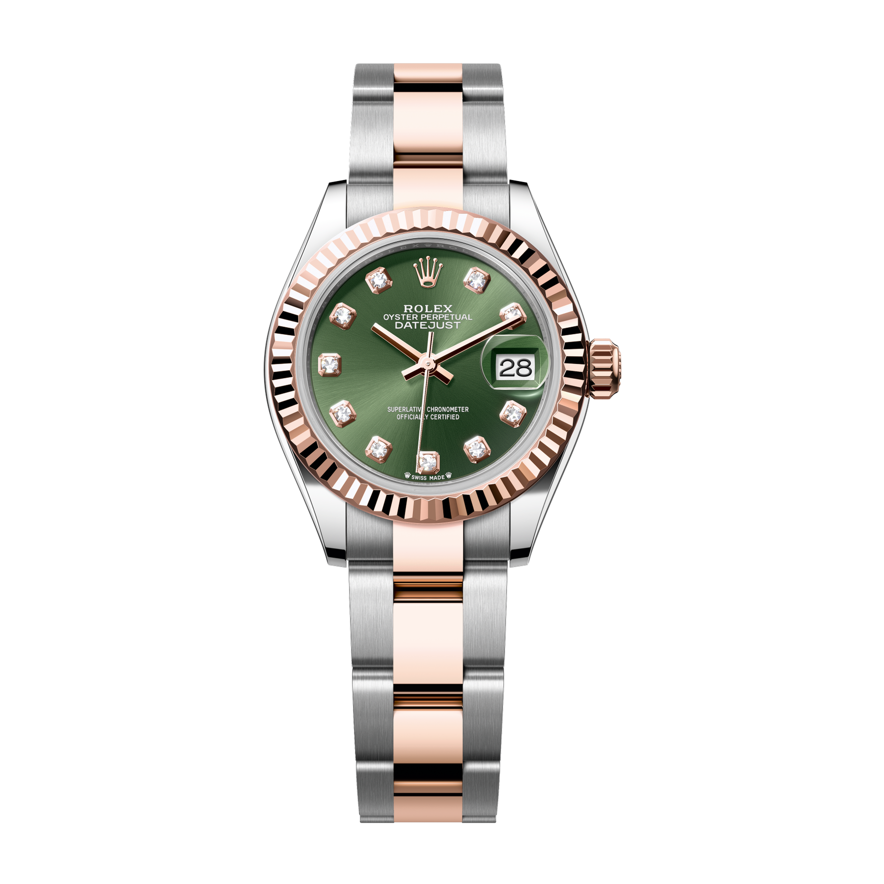 Rolex Lady-Datejust Green Two-Tone 28mm