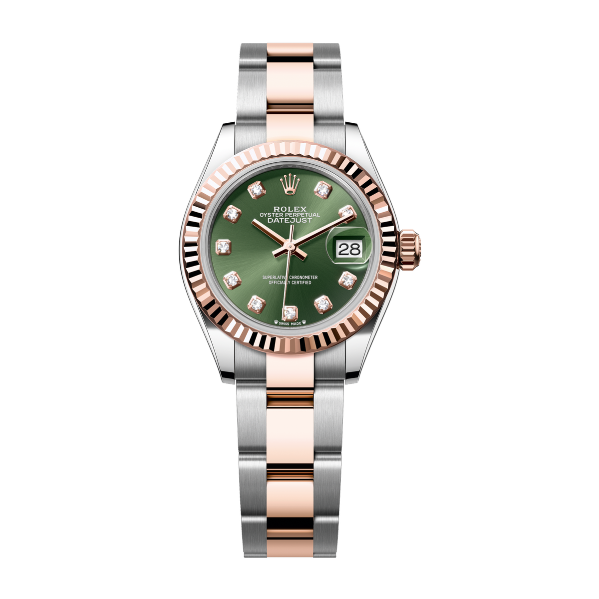 Rolex Lady-Datejust Green Two-Tone 28mm