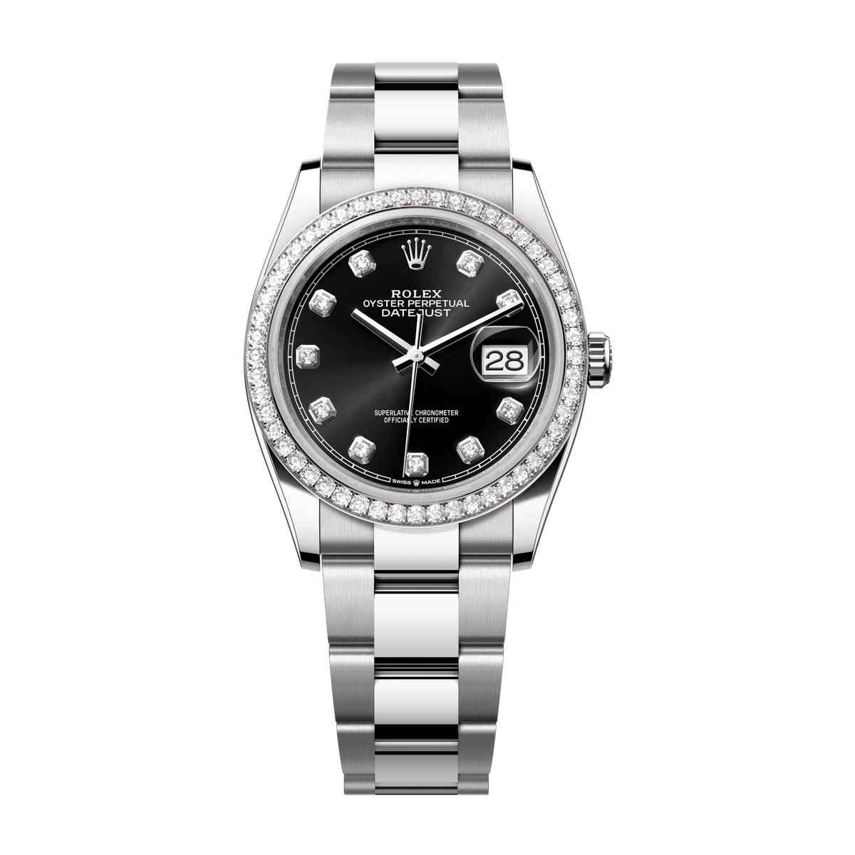 Rolex Datejust 36 Black Steel & White Gold 36mm