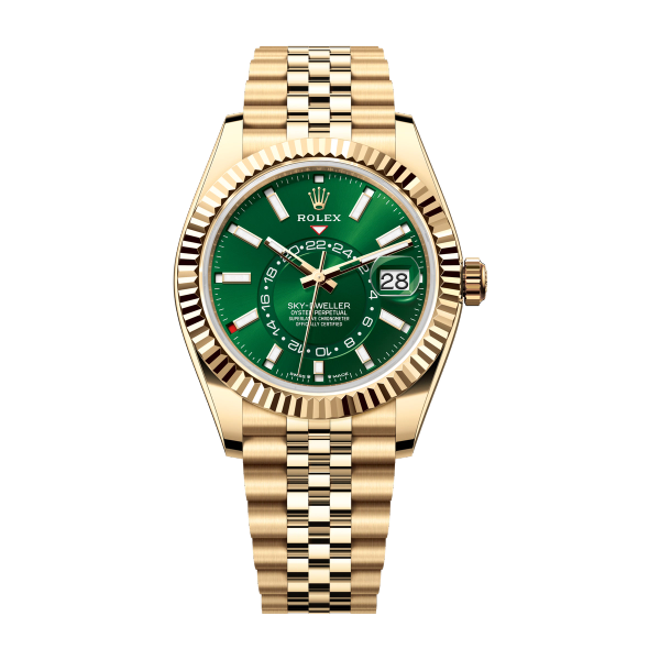 Rolex Sky-Dweller Green Yellow Gold 42mm