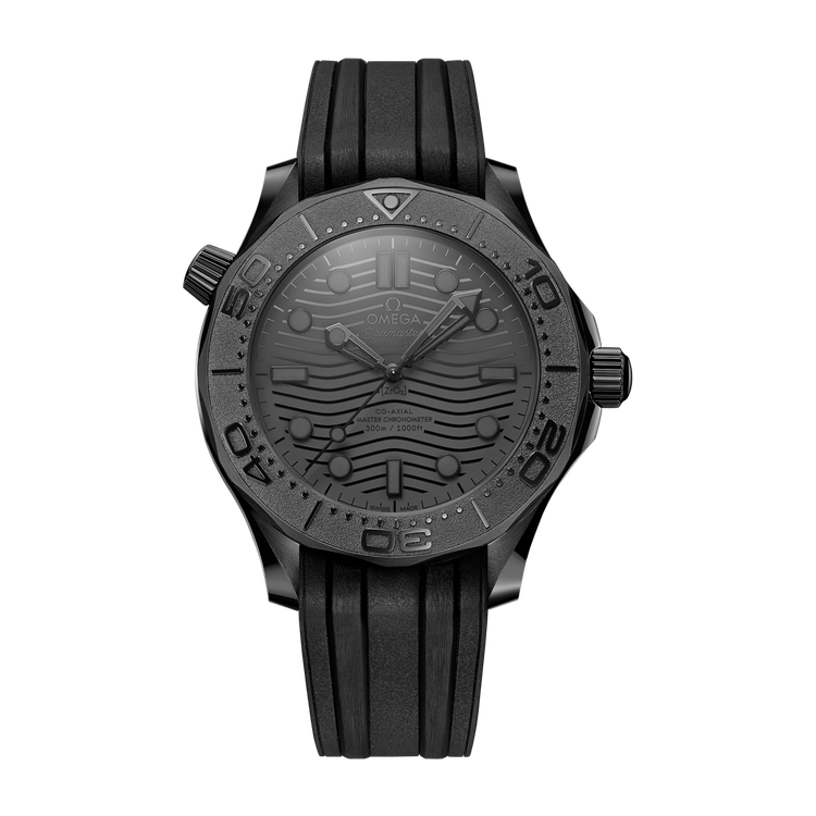Omega "Black Black" Seamaster Diver 300M Ceramic Rubber 43.5mm