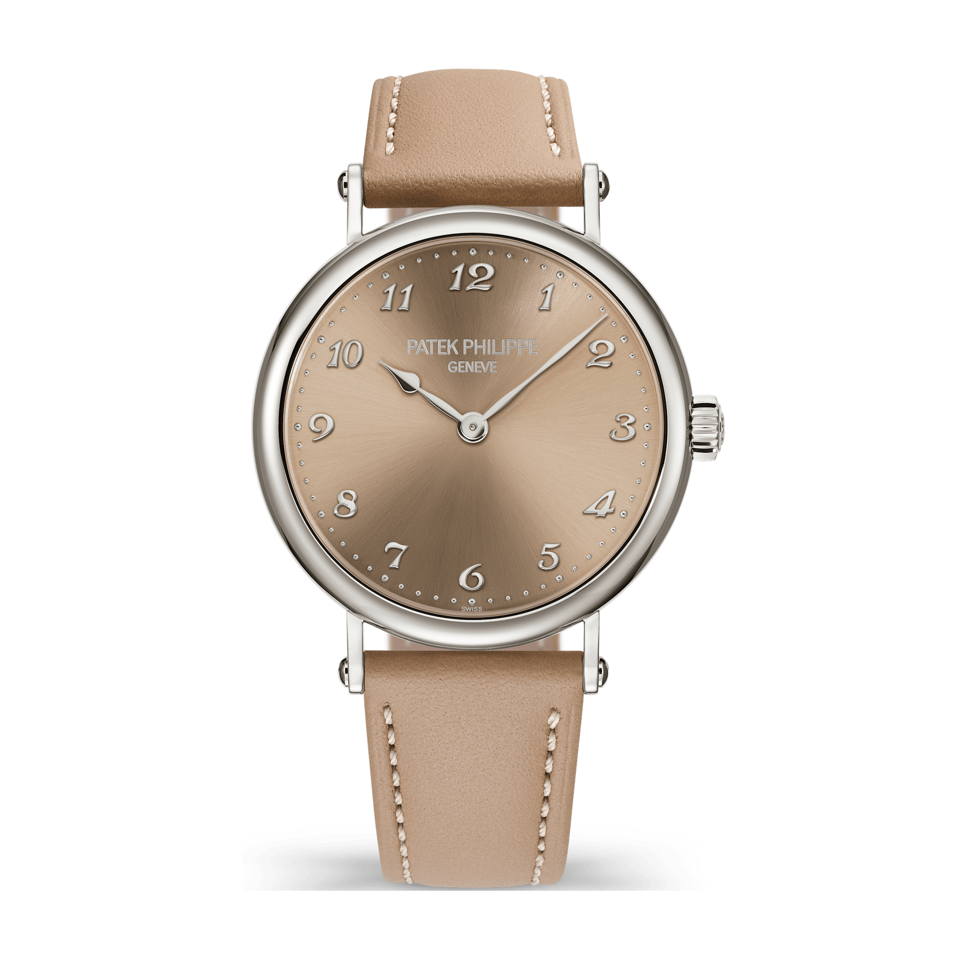 Patek Philippe Calatrava Cream White Gold Leather 34.6mm