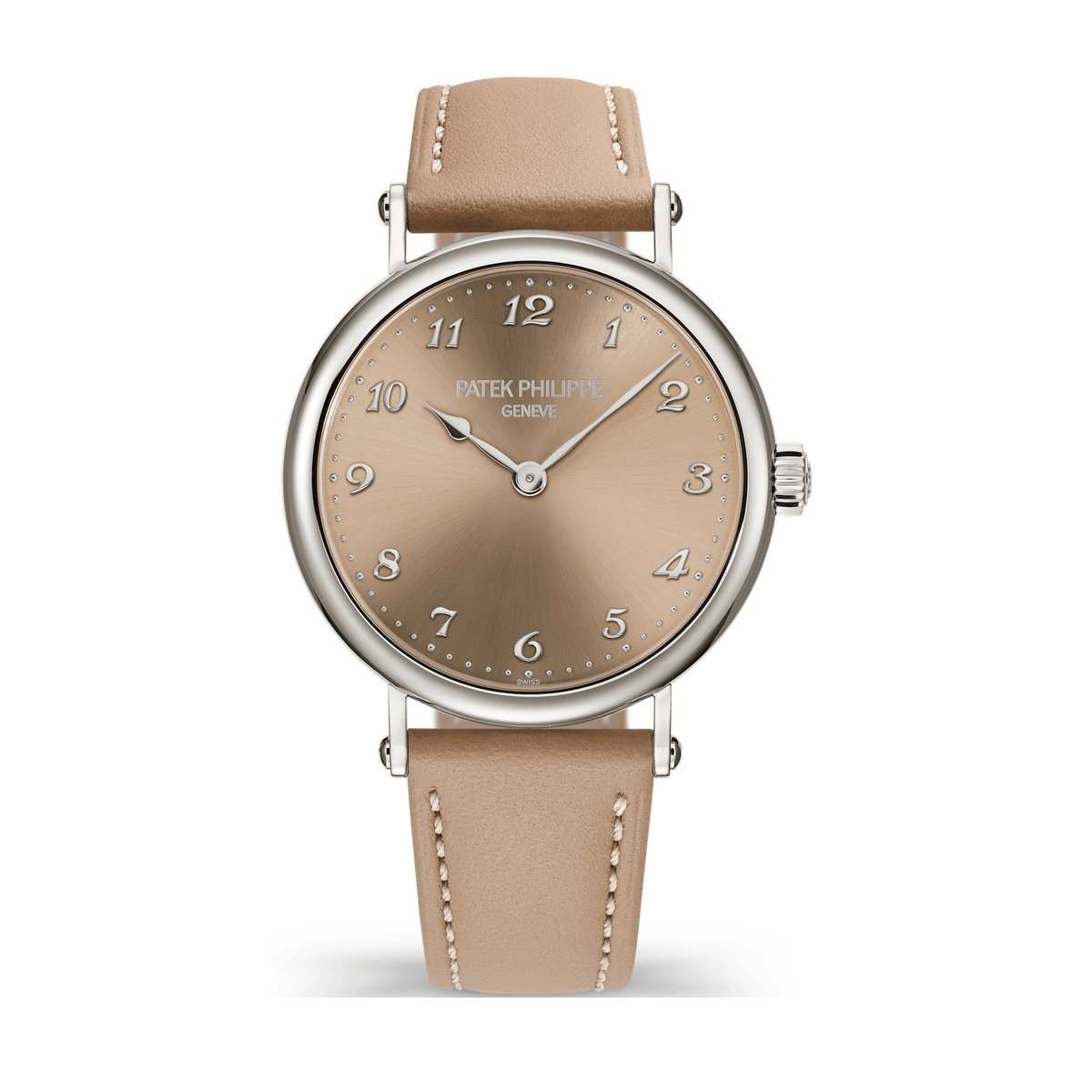 Patek Philippe Calatrava Cream White Gold Leather 34.6mm