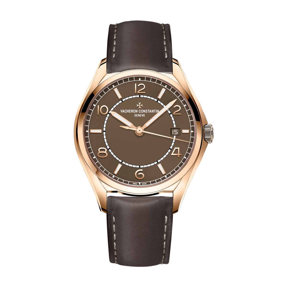 Vacheron Constantin Fiftysix Self-winding Brown Rose Gold Leather 40mm