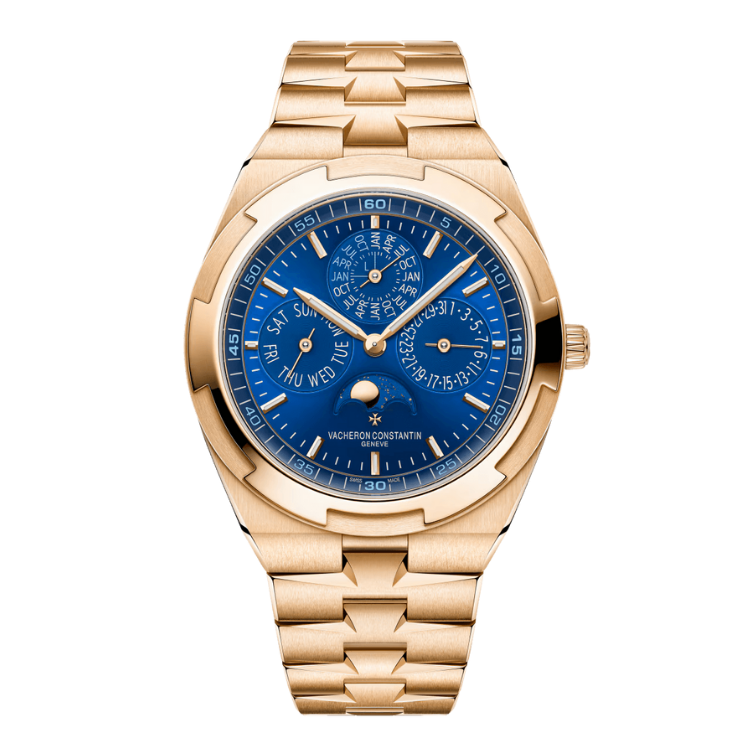 Vacheron Constantin Overseas Perpetual Calendar Ultra-thin Blue Rose Gold 41.5mm