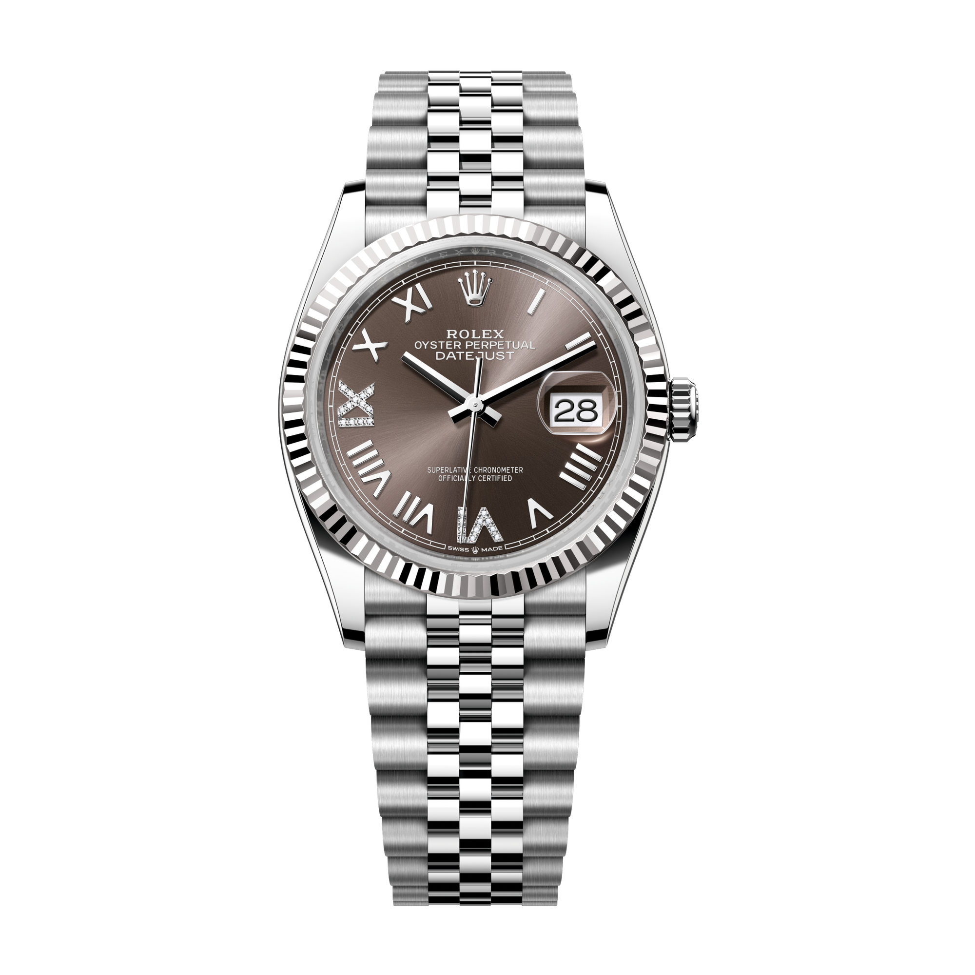 Rolex Datejust 36 Dark Grey Steel & White Gold 36mm