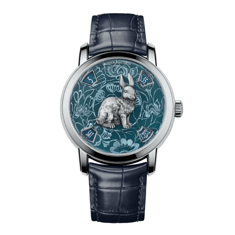 Vacheron Constantin Métiers D’Art Blue Alligator Leather 40mm