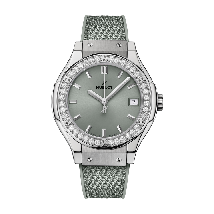 Hublot Classic Fusion Green Titanium Rubber 33mm