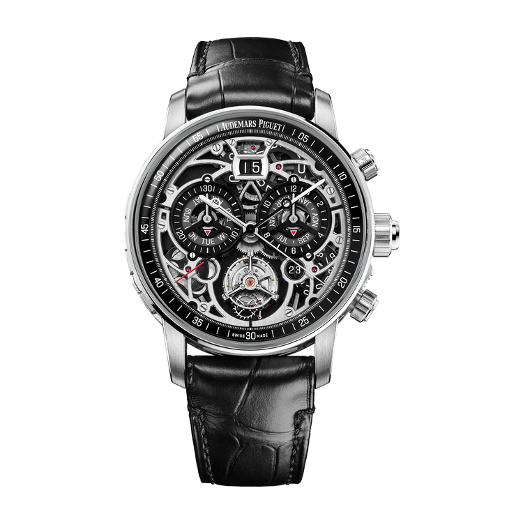 Audemars Piguet Code 11.59 Ultra-Complication Universelle Gold White Gold Alligator Leather 42mm