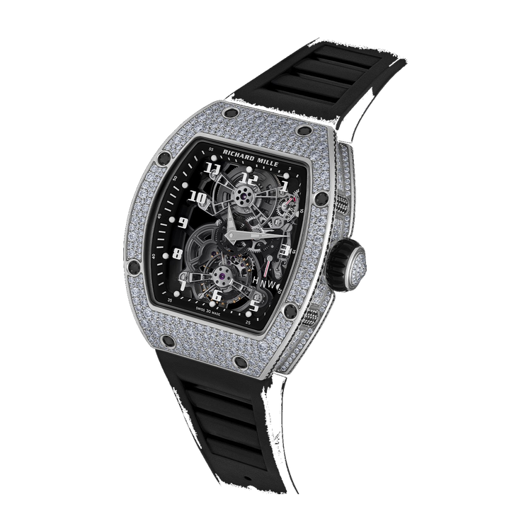 Richard Mille RM 17-01 Skeleton White Gold Rubber 40.1mm