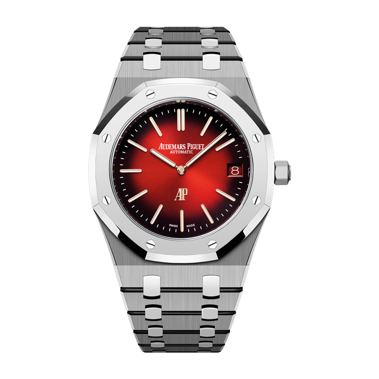 Audemars Piguet "Jumbo" Royal Oak Extra-Thin Maroon Titanium 39mm