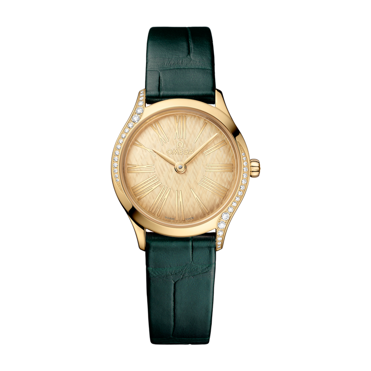 Omega De Ville Mini Trésor Yellow Gold Alligator Leather 26mm