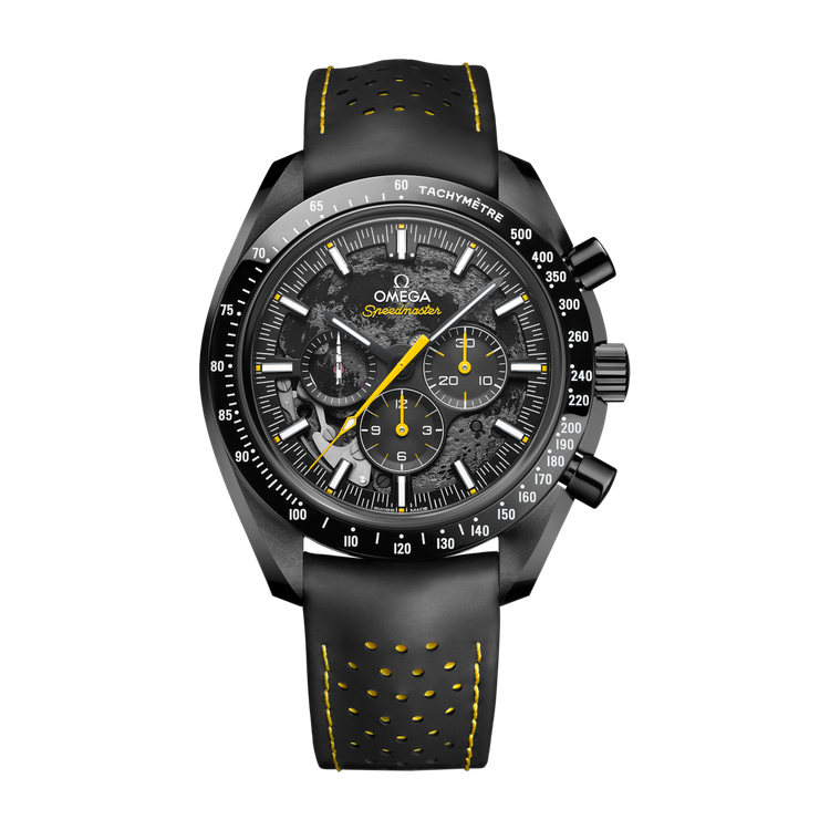 Omega "Apollo 8" Speedmaster Dark Side of the Moon Black Ceramic Rubber 44.3mm