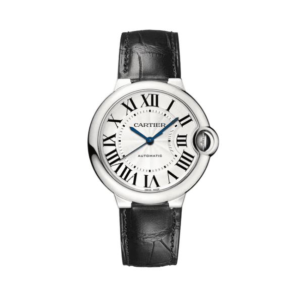 Cartier Ballon Bleu Medium Silver Leather 36mm