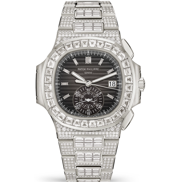 Patek Philippe Nautilus Black Diamond White Gold 40.5mm