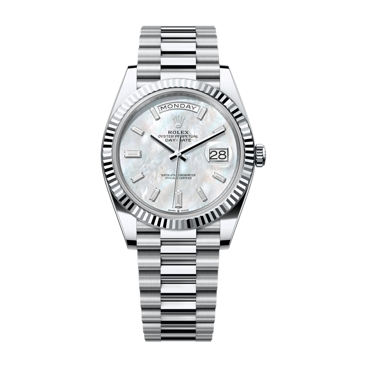 Rolex Day-Date 40 Mother of Pearl Platinum 40mm