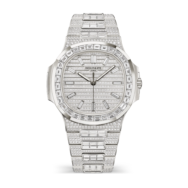 Patek Philippe Nautilus Diamond Pave White Gold 41mm