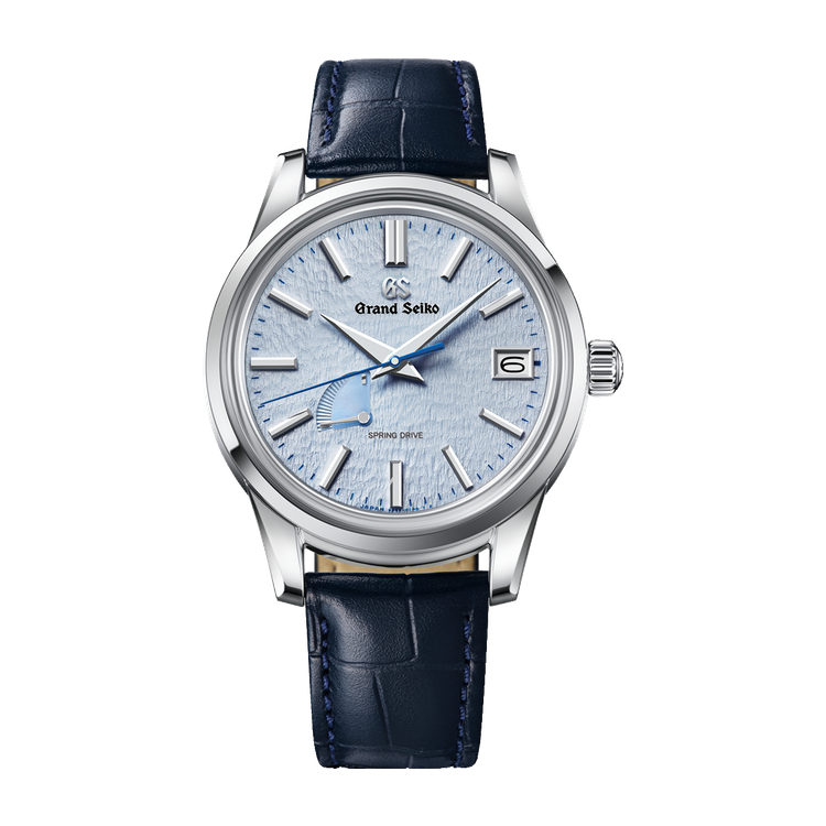 Grand Seiko "Skyflake" Elegance Contemporary Classics Blue Steel Alligator Leather 40.2mm