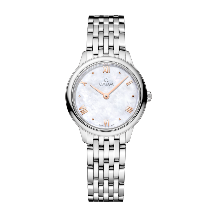 Omega De Ville Prestige White Steel 27.5mm
