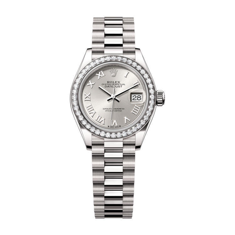 Rolex Lady-Datejust Silver White Gold 28mm
